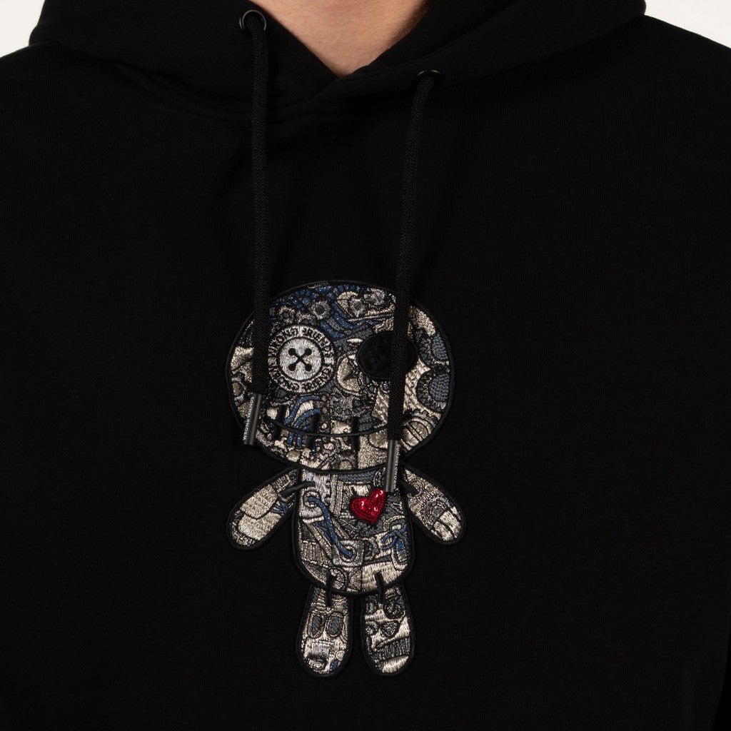 Wrong Friends ENNIS HOODIE - BLACK Zwart