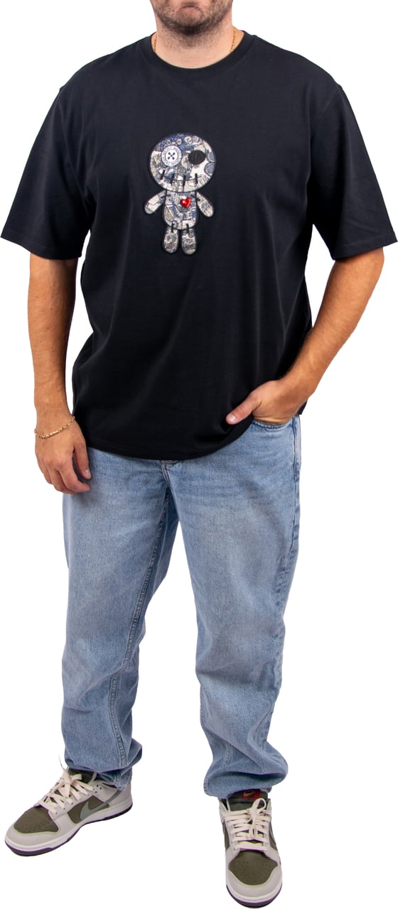 Wrong Friends Ennis T-Shirt Relaxed Fit Zwart