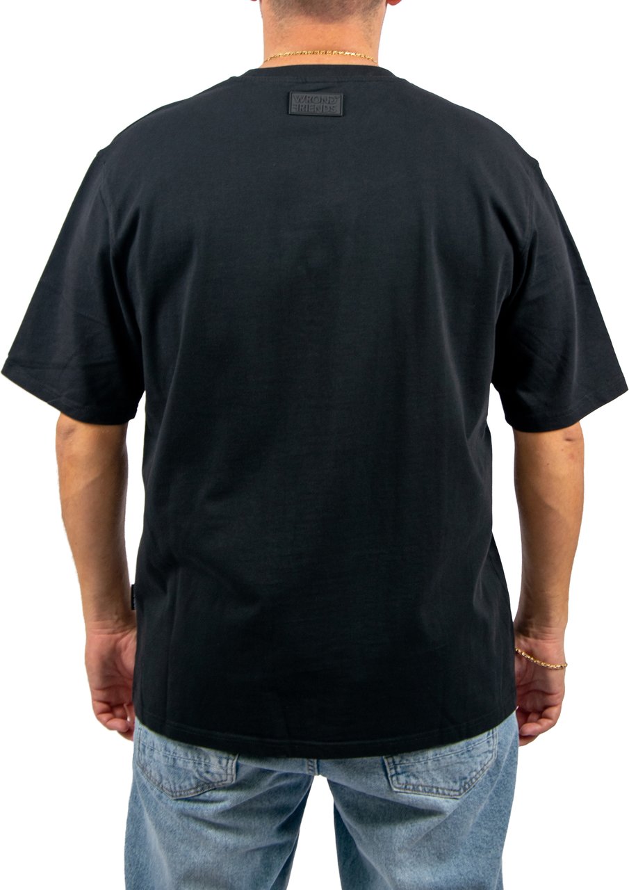 Wrong Friends Ennis T-Shirt Relaxed Fit Zwart