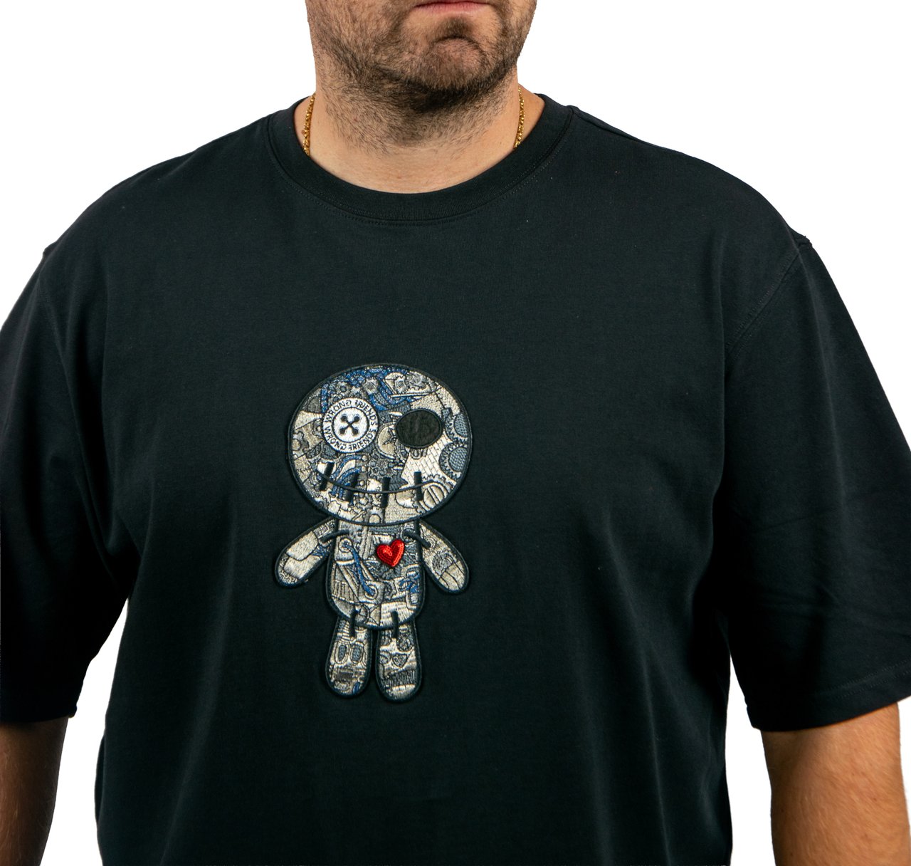 Wrong Friends Ennis T-Shirt Relaxed Fit Zwart