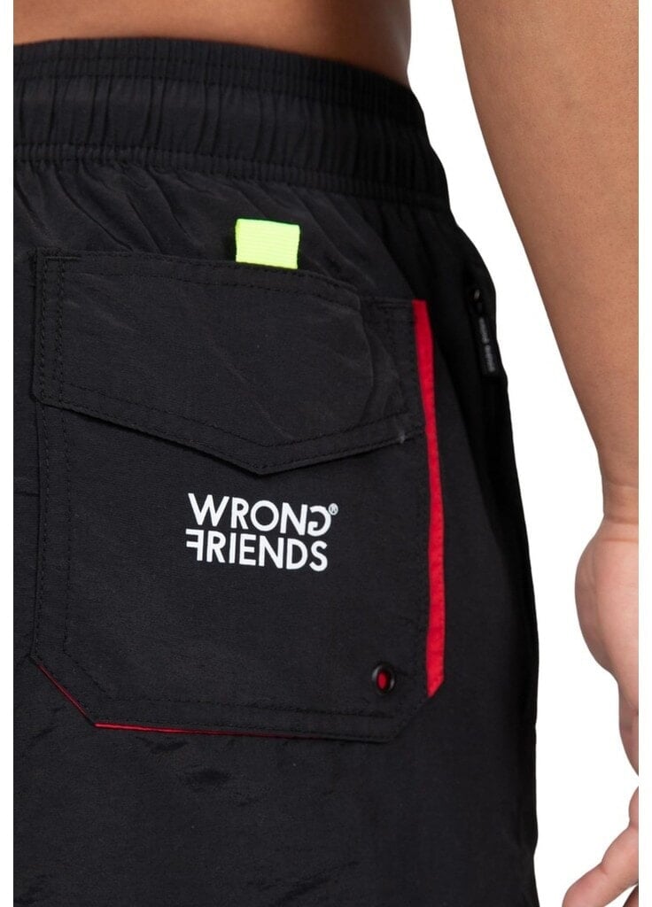 Wrong Friends FAST LIFE SHORTS - BLACK Zwart