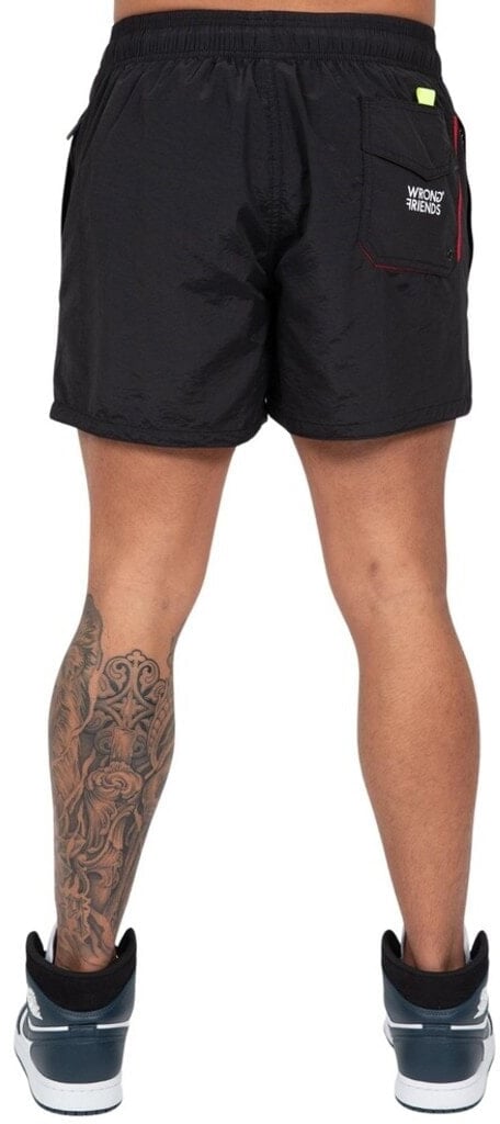 Wrong Friends FAST LIFE SHORTS - BLACK Zwart