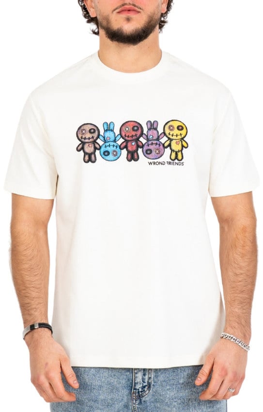 Wrong Friends FRANKLIN T-SHIRT - COCONUT WHITE Wit