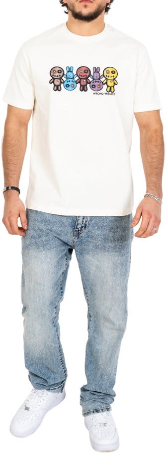 Wrong Friends FRANKLIN T-SHIRT - COCONUT WHITE Wit