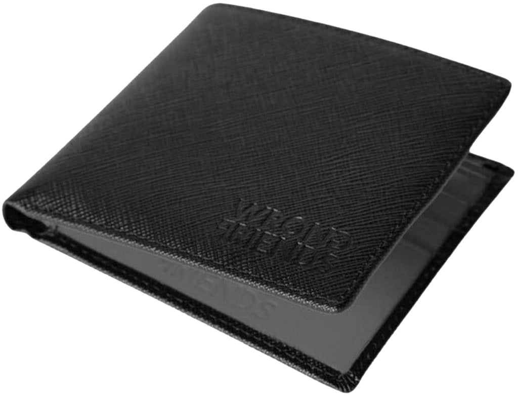 Wrong Friends GENEVE WALLET - BLACK/NARDO GREY Grijs