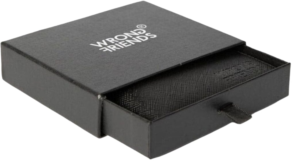 Wrong Friends GENEVE WALLET - BLACK/NARDO GREY Grijs