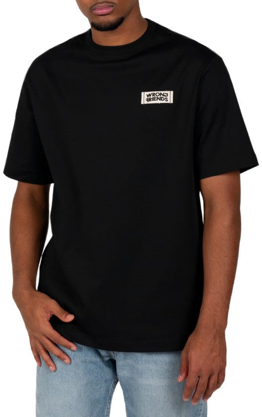 Wrong Friends GILROY T-SHIRT - BLACK Zwart
