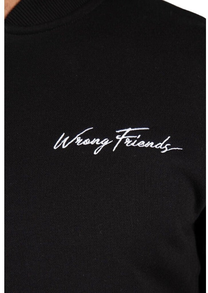 Wrong Friends GRANADA FULL ZIP SWEATSHIRT - BLACK - BLACK Zwart
