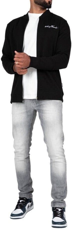 Wrong Friends GRANADA FULL ZIP SWEATSHIRT - BLACK - BLACK Zwart