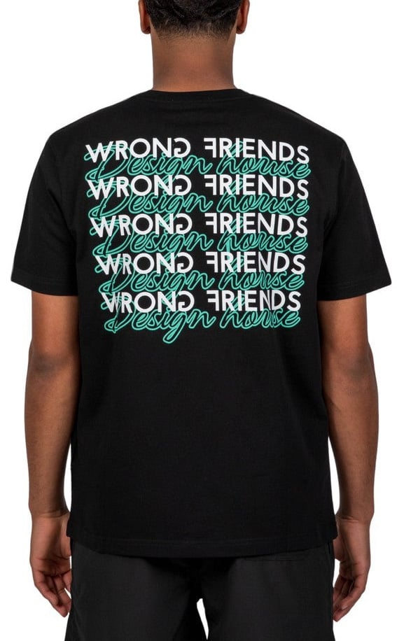 Wrong Friends HERRERO T-SHIRT - BLACK Zwart