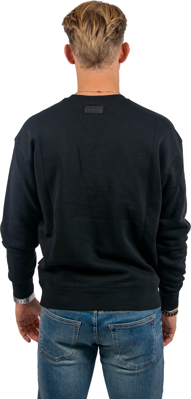 Wrong Friends Wrong Friends Hinton Sweater Oversized Fit Zwart