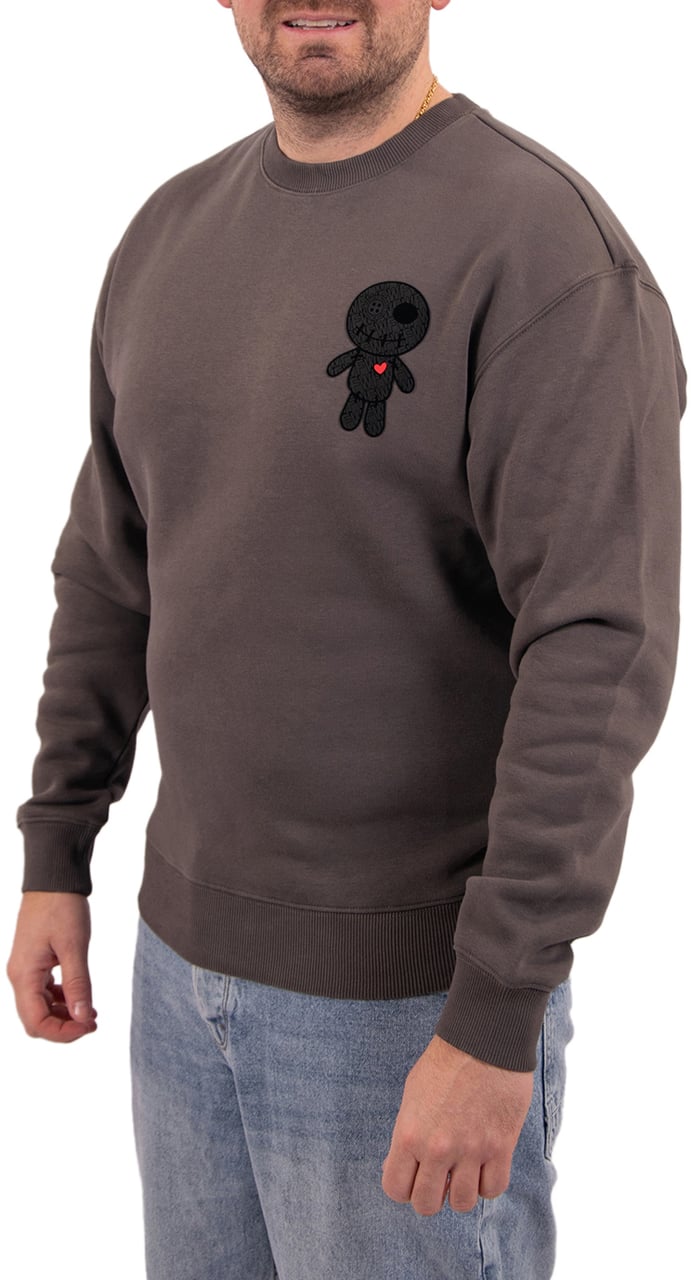 Wrong Friends Hinton Sweater Oversized Fit Grijs