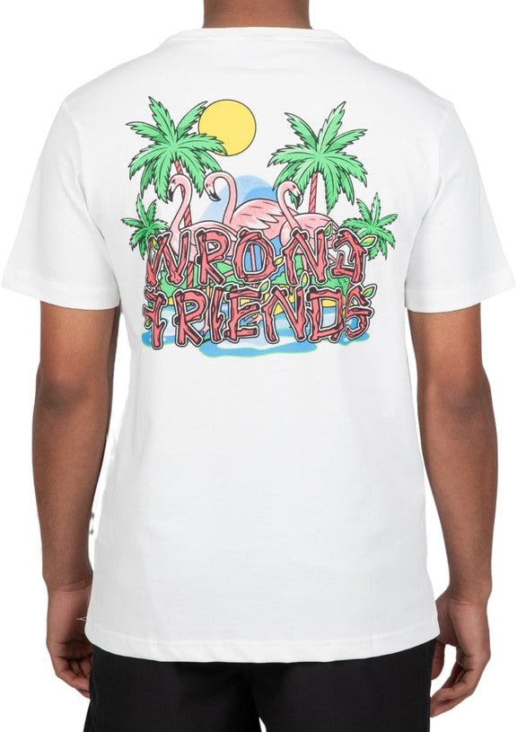 Wrong Friends HONOLULU T-SHIRT - COCONUT WHITE Wit