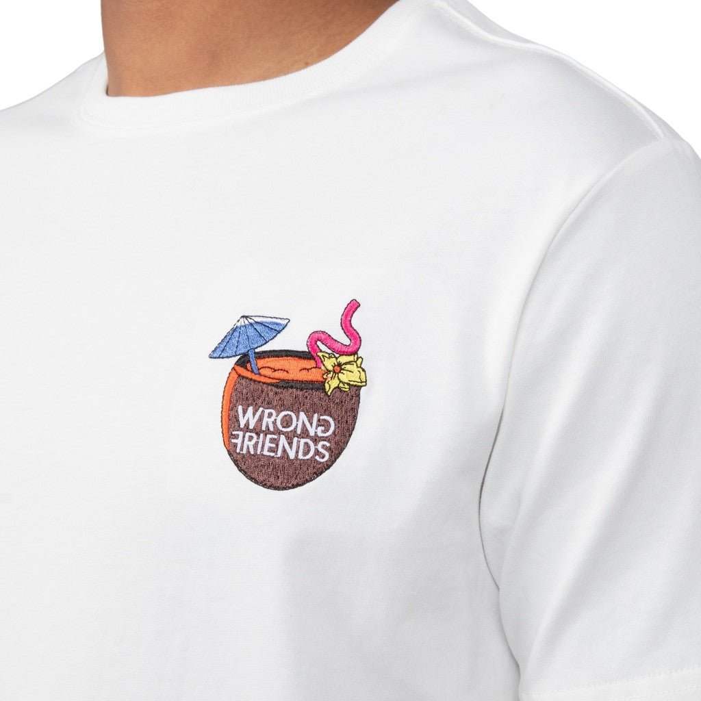Wrong Friends HONOLULU T-SHIRT - COCONUT WHITE Wit
