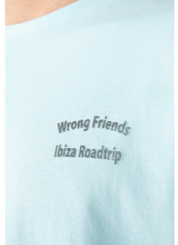 Wrong Friends IBIZA T-SHIRT - LIGHT BLUE Blauw