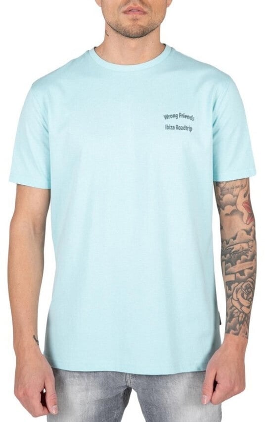 Wrong Friends IBIZA T-SHIRT - LIGHT BLUE Blauw