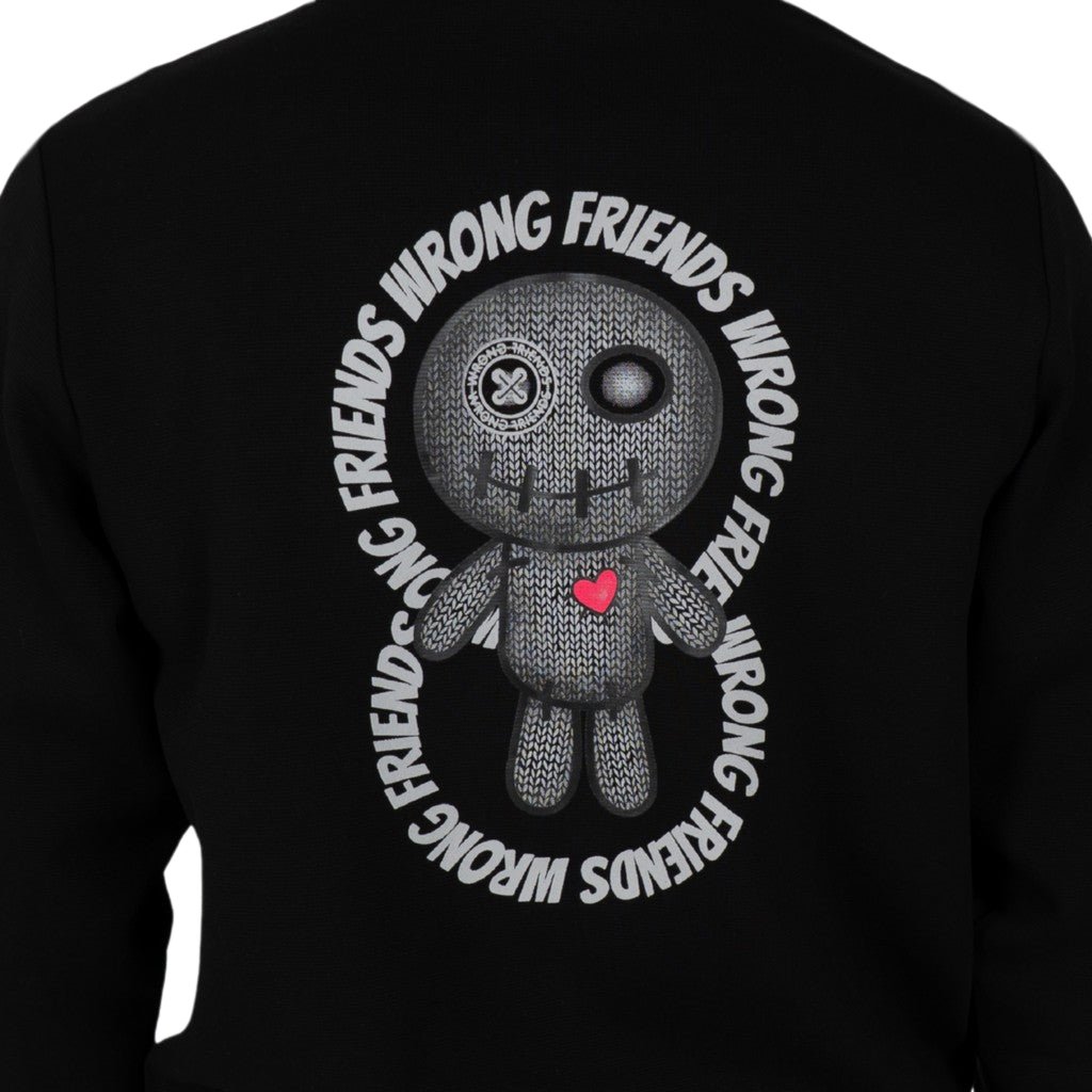 Wrong Friends KIOWA SWEATER - BLACK Zwart