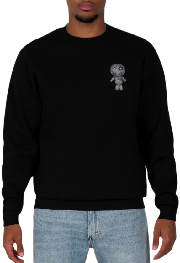 Wrong Friends KIOWA SWEATER - BLACK Zwart