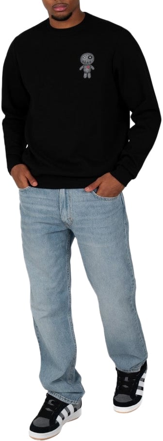 Wrong Friends KIOWA SWEATER - BLACK Zwart