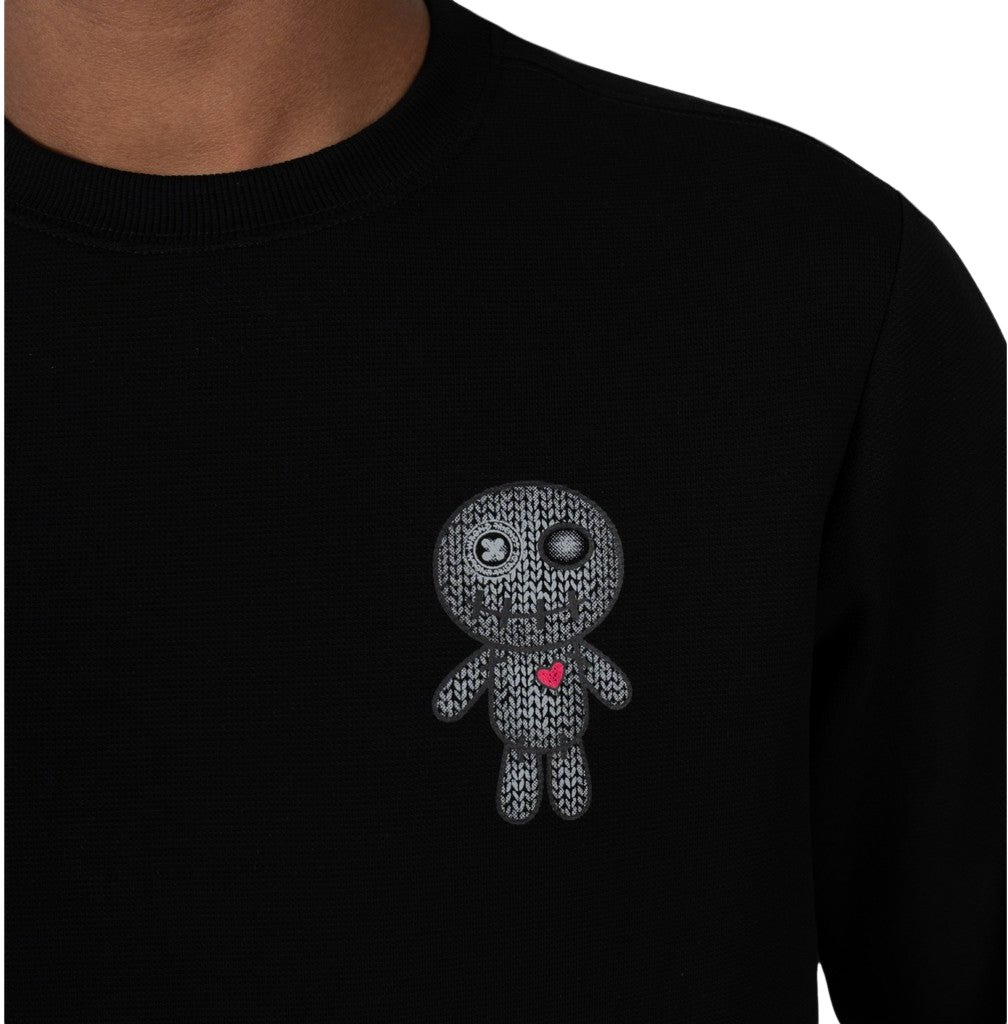Wrong Friends KIOWA SWEATER - BLACK Zwart