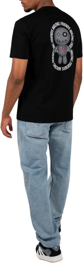 Wrong Friends KIOWA T-SHIRT - BLACK Zwart