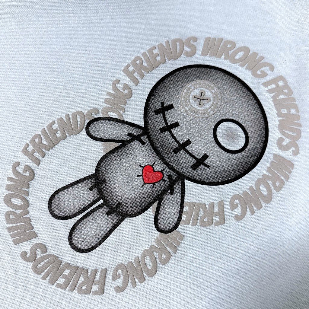 Wrong Friends KIOWA T-SHIRT - LIGHT BLUE Blauw