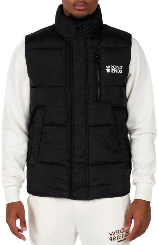 Wrong Friends LAFAYETTE BODYWARMER - BLACK Zwart