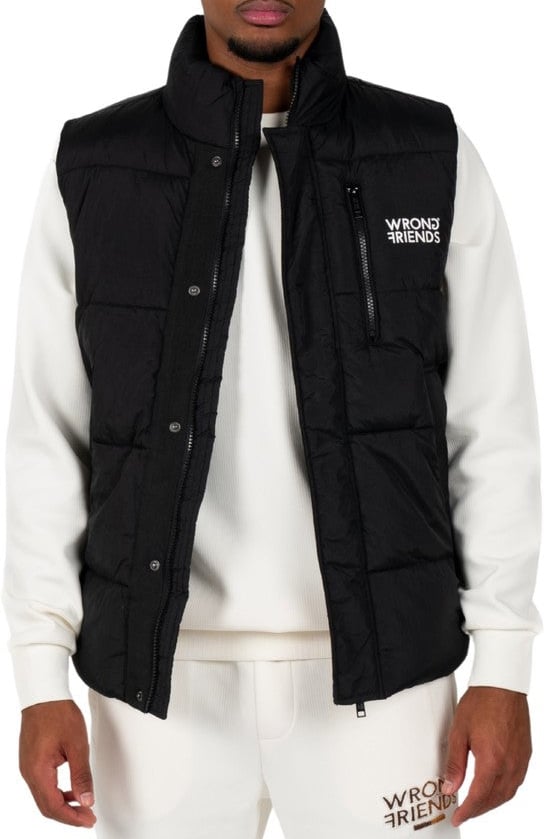 Wrong Friends LAFAYETTE BODYWARMER - BLACK Zwart