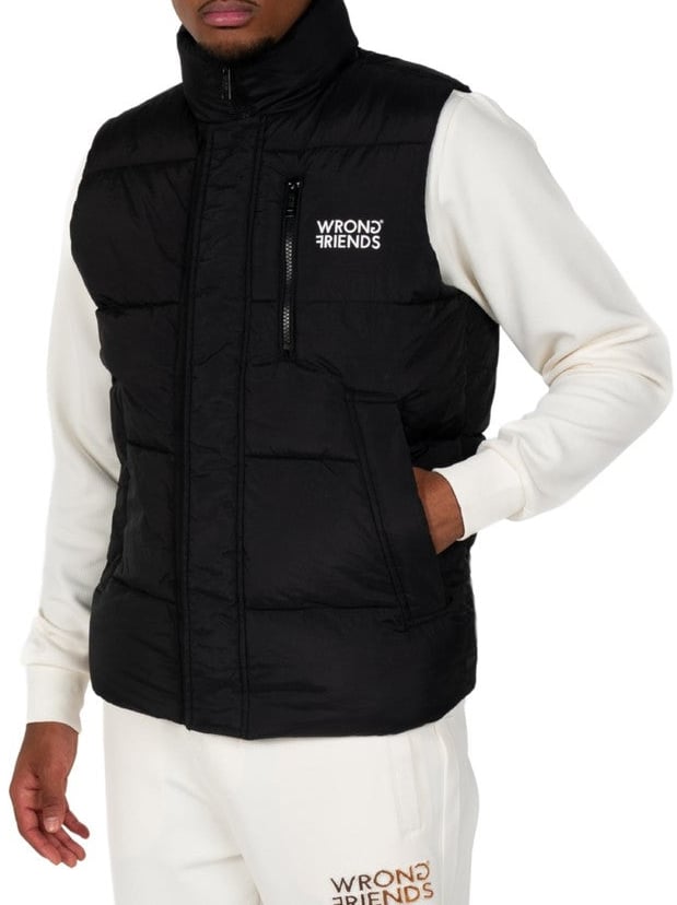 Wrong Friends LAFAYETTE BODYWARMER - BLACK Zwart