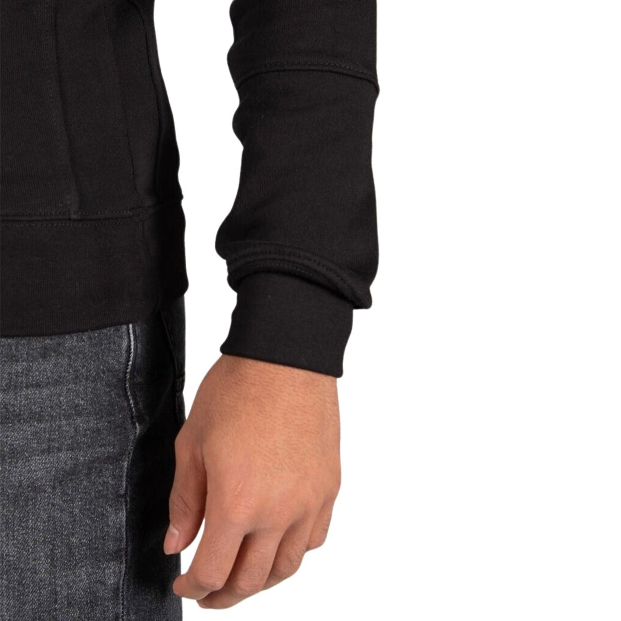 Wrong Friends LEON CREWNECK SWEATSHIRT - BLACK Zwart