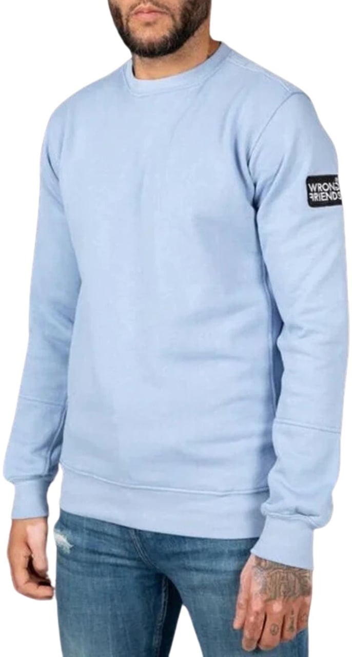 Wrong Friends LEON CREWNECK SWEATSHIRT - BLUE Blauw