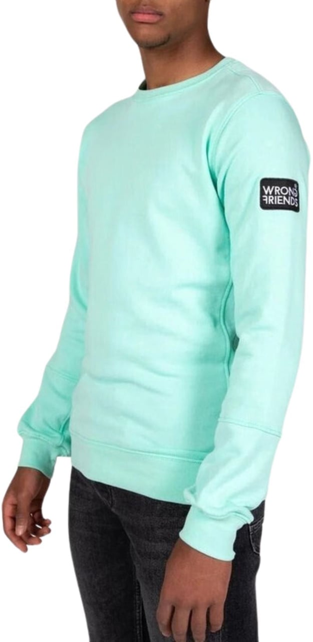 Wrong Friends LEON CREWNECK SWEATSHIRT - GREEN Groen