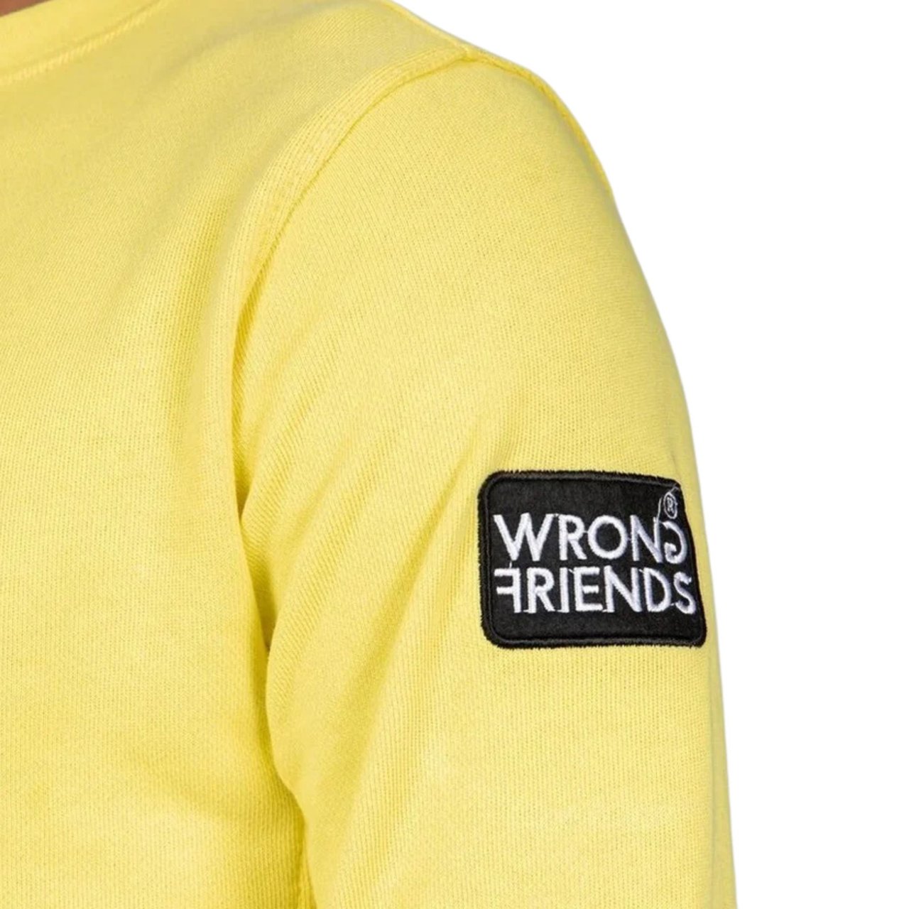 Wrong Friends LEON CREWNECK SWEATSHIRT - YELLOW Zwart