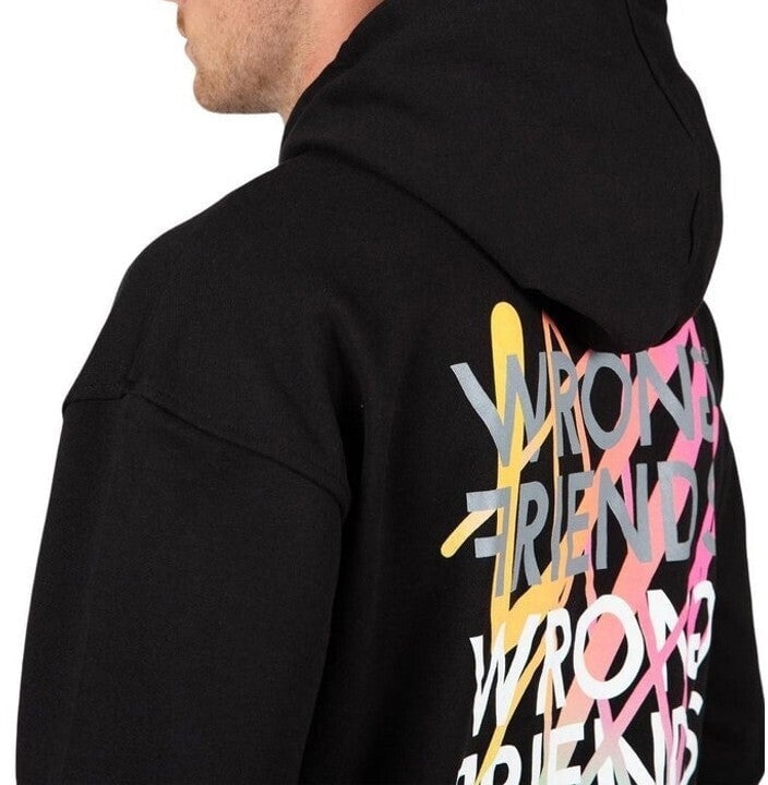Wrong Friends LIMA HOODIE - BLACK Zwart