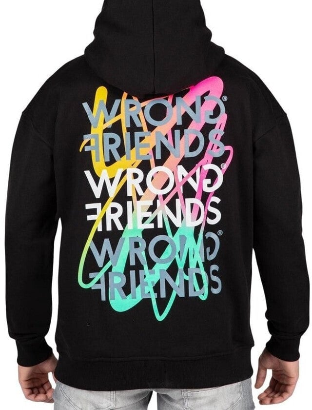 Wrong Friends LIMA HOODIE - BLACK Zwart