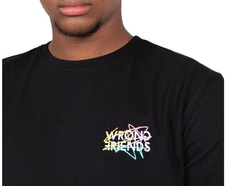 Wrong Friends LIMA T-SHIRT - BLACK Zwart