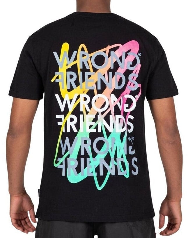 Wrong Friends LIMA T-SHIRT - BLACK Zwart