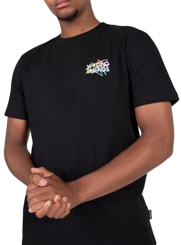 Wrong Friends LIMA T-SHIRT - BLACK Zwart