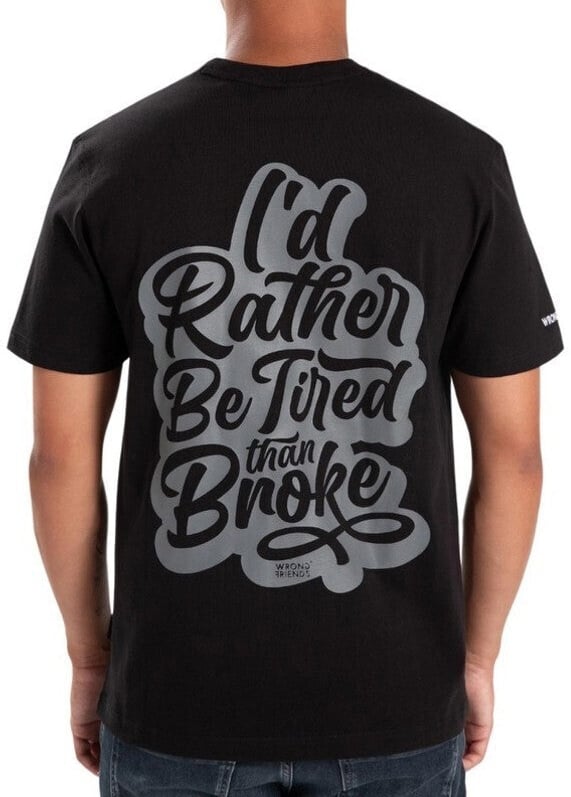 Wrong Friends LODI T-SHIRT - BLACK Zwart