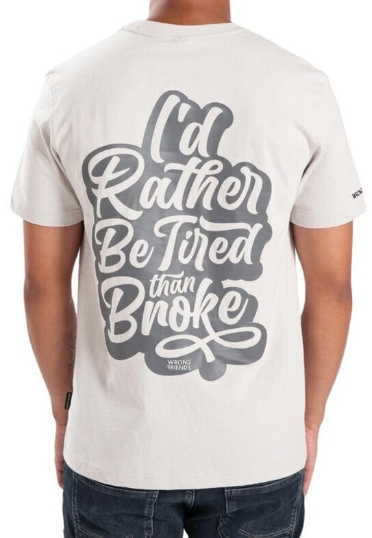 Wrong Friends LODI T-SHIRT - LIGHT GREY Grijs