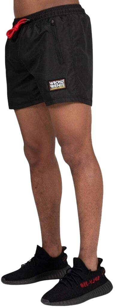 Wrong Friends LUGO (SWIM) SHORTS - BLACK Zwart
