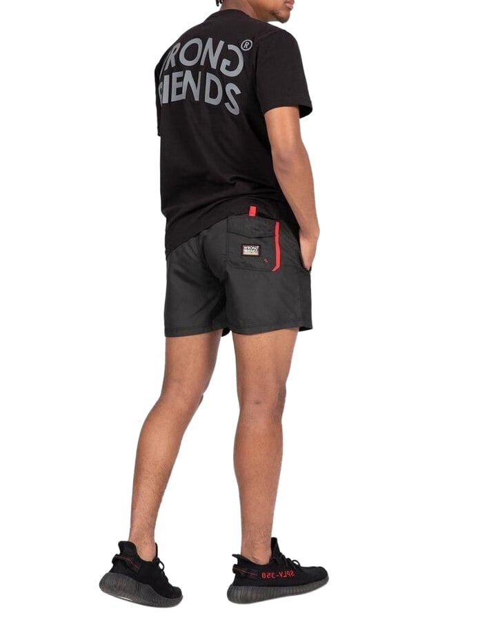 Wrong Friends LUGO (SWIM) SHORTS - BLACK Zwart