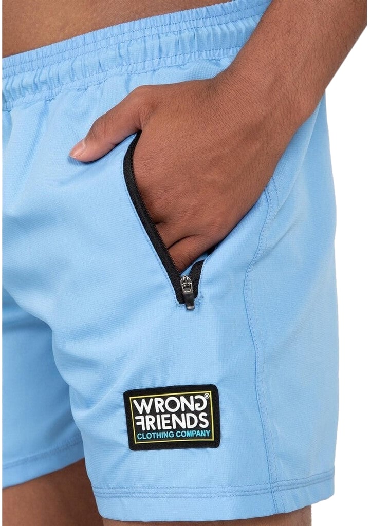 Wrong Friends LUGO (SWIM) SHORTS - LIGHT BLUE Blauw