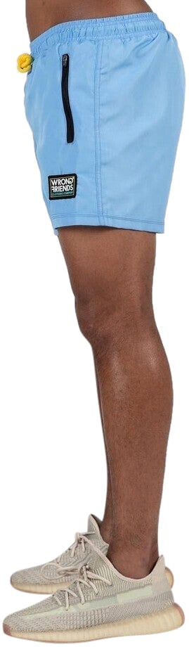 Wrong Friends LUGO (SWIM) SHORTS - LIGHT BLUE Blauw