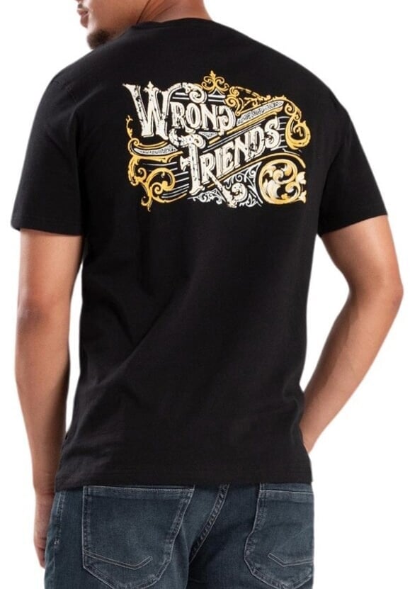 Wrong Friends LUXOR T-SHIRT - BLACK Zwart