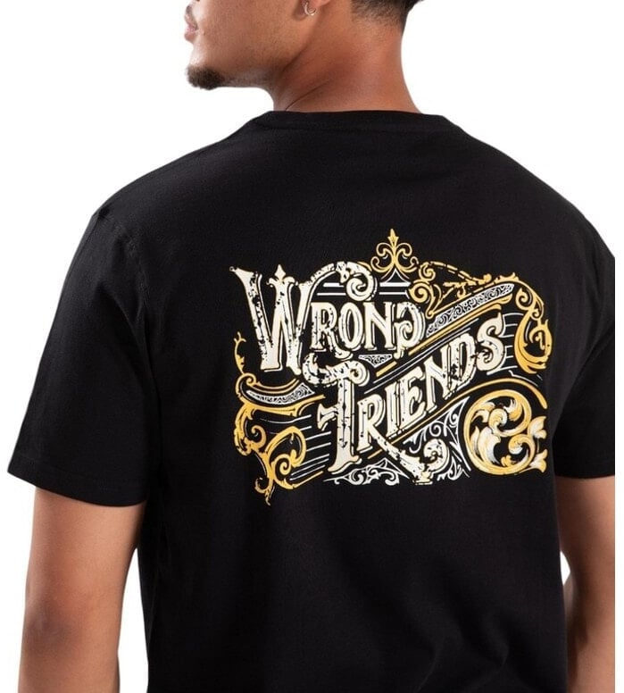 Wrong Friends LUXOR T-SHIRT - BLACK Zwart