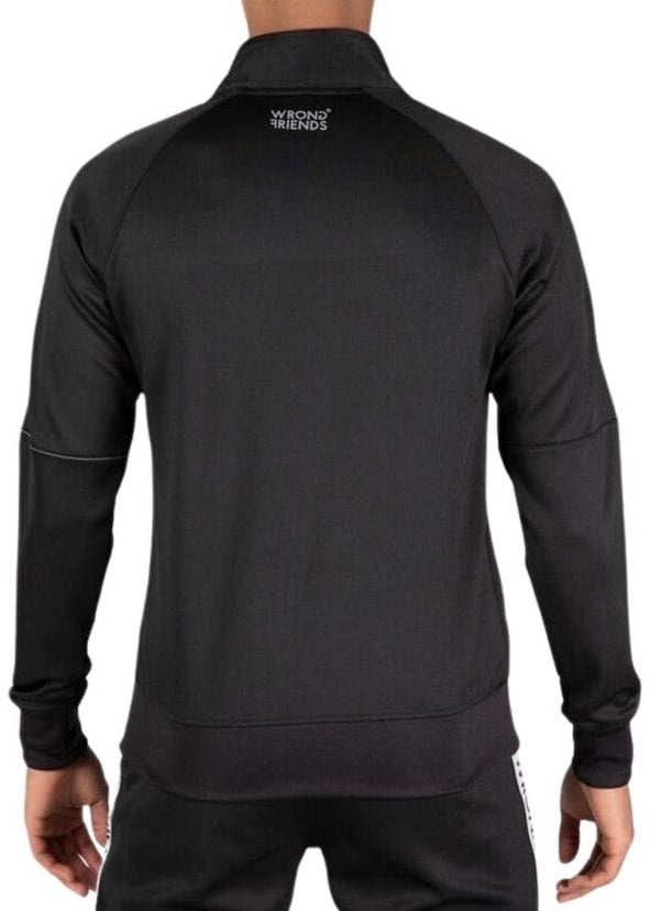 Wrong Friends LYON TRACK JACKET - BLACK/GREY Grijs