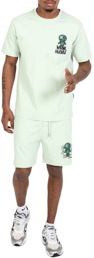 Wrong Friends MAUPIN SHORTS - LIGHT GREEN Groen