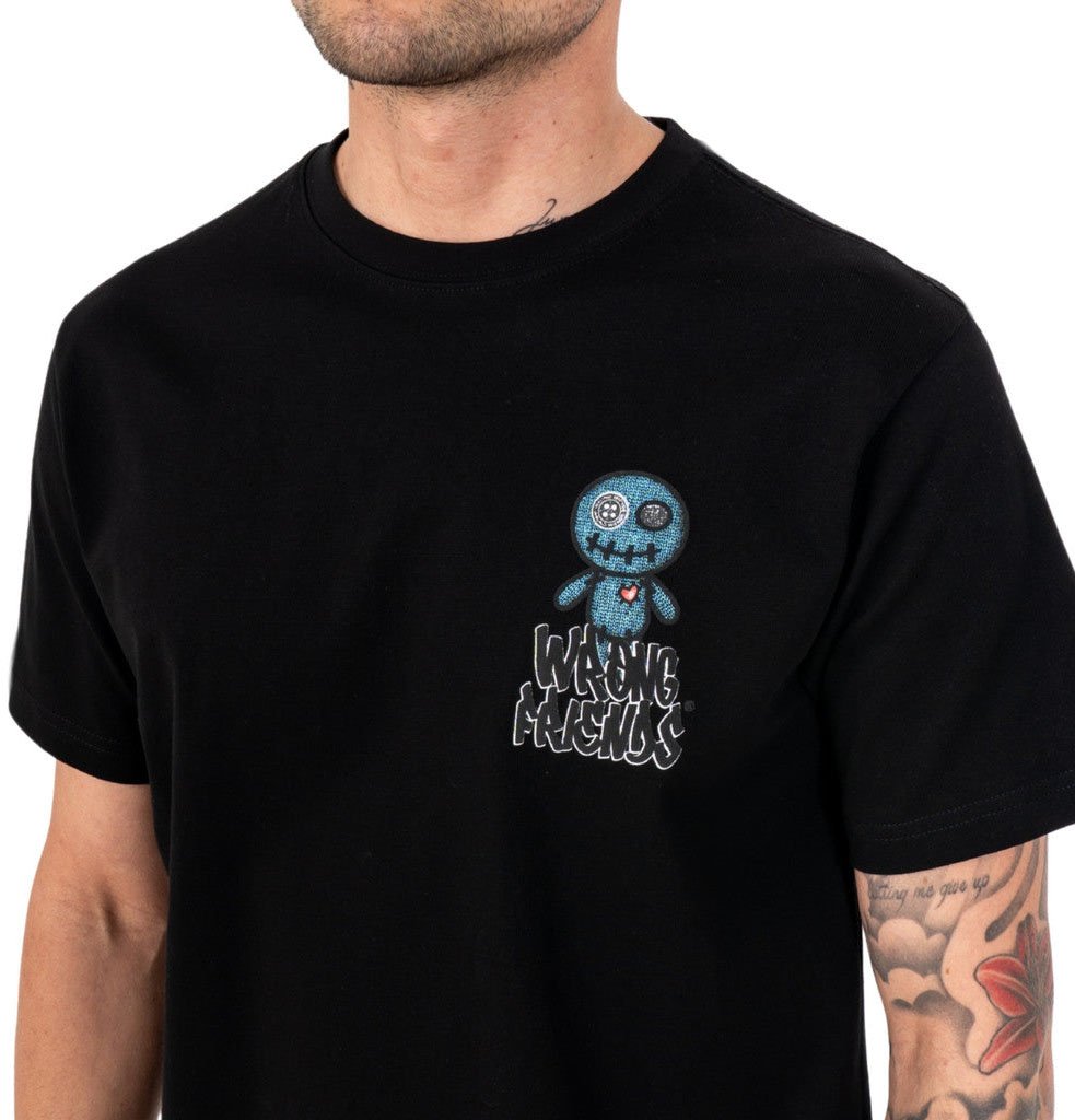 Wrong Friends MAUPIN T-SHIRT - BLACK Zwart