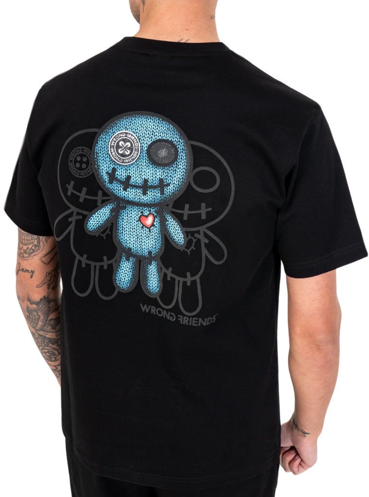 Wrong Friends MAUPIN T-SHIRT - BLACK Zwart